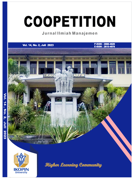 					View Vol. 14 No. 2 (2023):  Coopetition : Jurnal Ilmiah Manajemen 
				