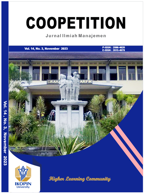 					View Vol. 14 No. 3 (2023): Coopetition : Jurnal Ilmiah Manajemen
				