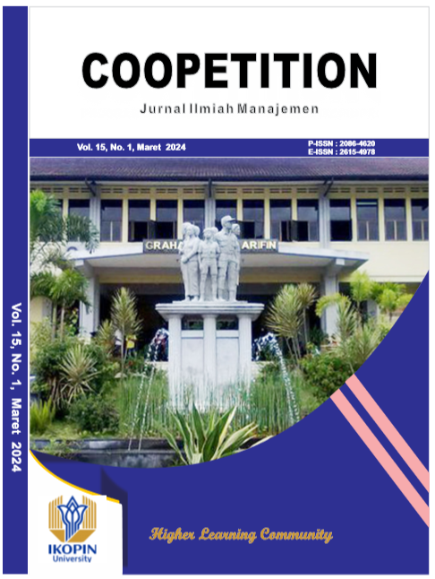 					View Vol. 15 No. 1 (2024): Coopetition : Jurnal Ilmiah Manajemen
				