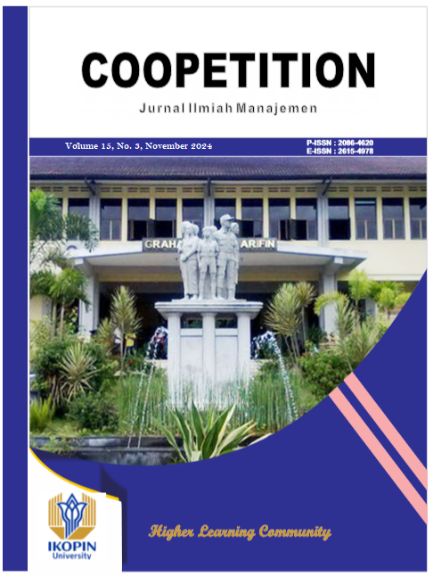 					View Vol. 15 No. 3 (2024): Coopetition : Jurnal Ilmiah Manajemen
				