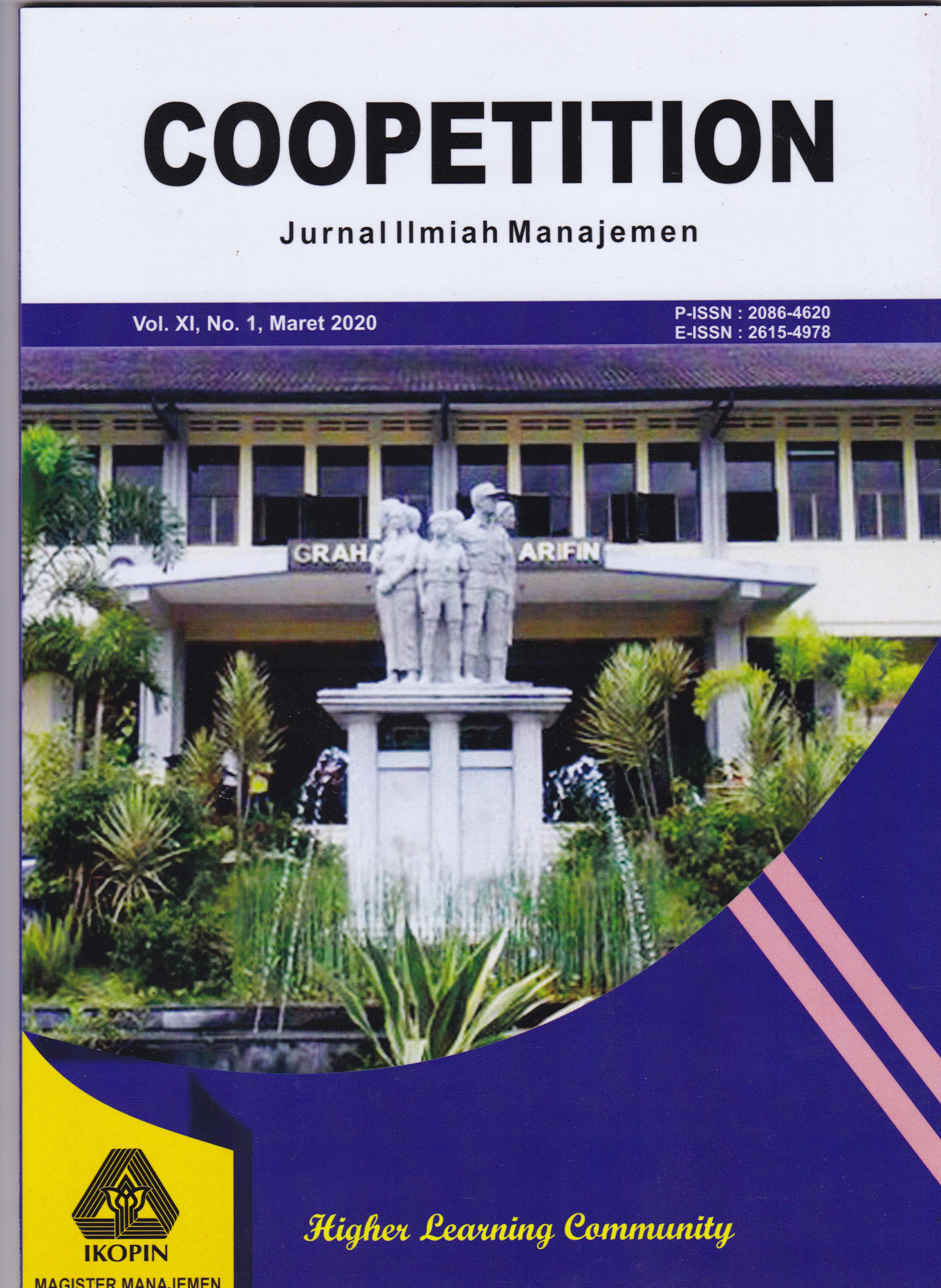 					View Vol. 11 No. 1 (2020): Coopetition : Jurnal Ilmiah Manajemen
				