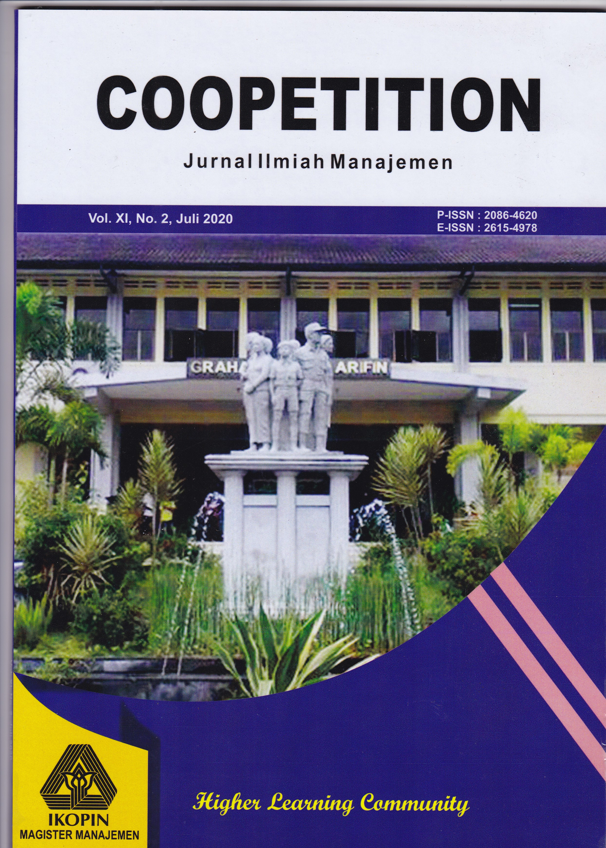 					View Vol. 11 No. 2 (2020): Coopetition : Jurnal Ilmiah Manajemen
				
