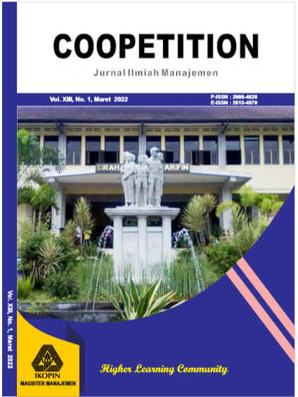 					View Vol. 13 No. 1 (2022): Coopetition : Jurnal Ilmiah Manajemen
				