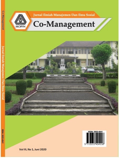 					View Vol. 3 No. 1 (2020): Jurnal Ilmiah Manajemen dan Ilmu Sosial : Co-Management
				