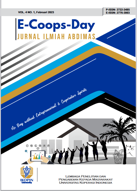 					View Vol. 4 No. 1 (2023): E-coops-day : Jurnal Ilmiah Abdimas
				